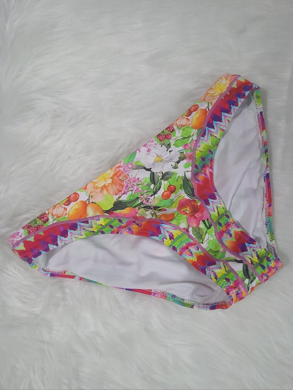 PHAX Colombia Tropicana Sunset Floral Mid Brief Bikini Bottoms Size S/32